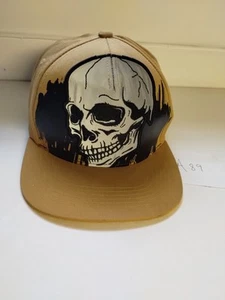 Baseballmütze Totenkopf hellbraun Top Level  - Bild 1 von 6