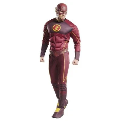Disfraz de superhéroe de DC Comics de Rubie's The Flash Muscle Chest para hombre Foto 1 de 2