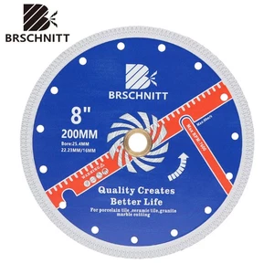 Diamanttrennscheibe Beton Turbo Diamantscheibe Ø200 Geeignet für Fliesen Marmor - Picture 1 of 9