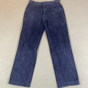 Brooks Brothers Pants Mens 32x31* Blue Corduroy Straight Leg Clark Cotton - Picture 1 of 11