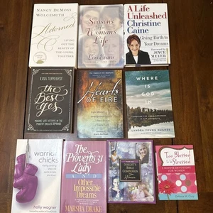 Christian Books For Women Lot Of 10 Bible Devotion Living Help Theology Prayer - Picture 1 of 12
