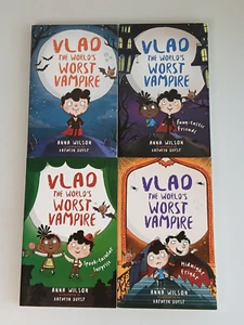 Anna Wilson VLAD THE WORLD'S WORST VAMPIRE Series 4 PB Juvenile Book Lot ~ EUC - Picture 1 of 7