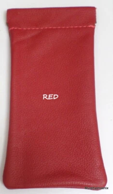 Estuche de cuero con marco a presión para gafas Hecho en EE. UU. NUEVO SIN ETIQUETAS Elige Color Foto 1 de 3