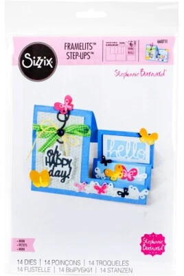 Sizzix Framelits Oh Happy Day Mini Step-Ups 14pc #660711 Retail$31.99 Barnard - Image 1 of 4