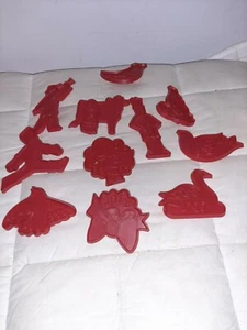 Set tagliabiscotti plastica vintage 1978 Chilton Kraft 11/12 giorni di Natale - Foto 1 di 8