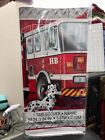 Fire Truck Firefighter Plastic Table Cover Birthday Party 54"X 82" New!!!