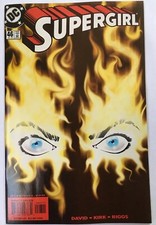 Supergirl #46 (2000 DC) Hot Cover! (Get It? There Are Flames!) CBS TV!