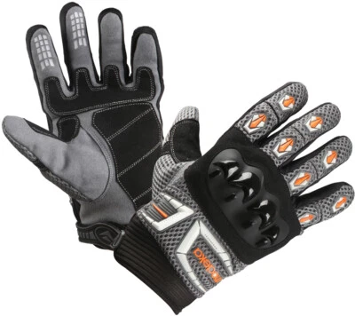 Modeka MX Top Gr. 12 Moto Cross Motorrad Handschuhe Sommer grau-weiß-orange - Bild 1 von 3