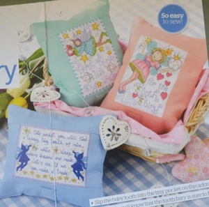 Cross Stitch Chart Only - Joan Elliott's Sweet Children's Tooth Fairy Pillows - Picture 1 of 1