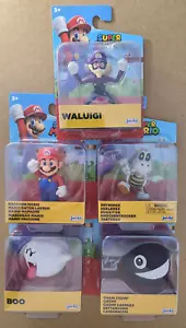 Jakks World of Nintendo 2.5" Super Mario WALUIGI CHOMP BOO Mini-Figure Set of 5 - Bild 1 von 7
