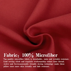 Brushed Microfiber Pillow Sham Ultra Soft Breathable Pillowcase 2 Pack - Picture 1 of 69