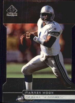 1998 SP Authentic Die Cuts #116 Warren Moon Card /500  - Image 1 of 2