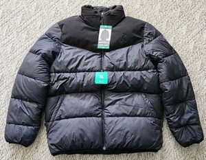 NWT New Gerry Men’s Lightweight Polyester Puffer Jacket Black XL Wind Resistant  - Picture 1 of 16