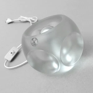 Tischlampe Lampe Peil & Putzler Glaskugel satiniert Ice Glas Kugel 70er Jahre - Bild 1 von 5