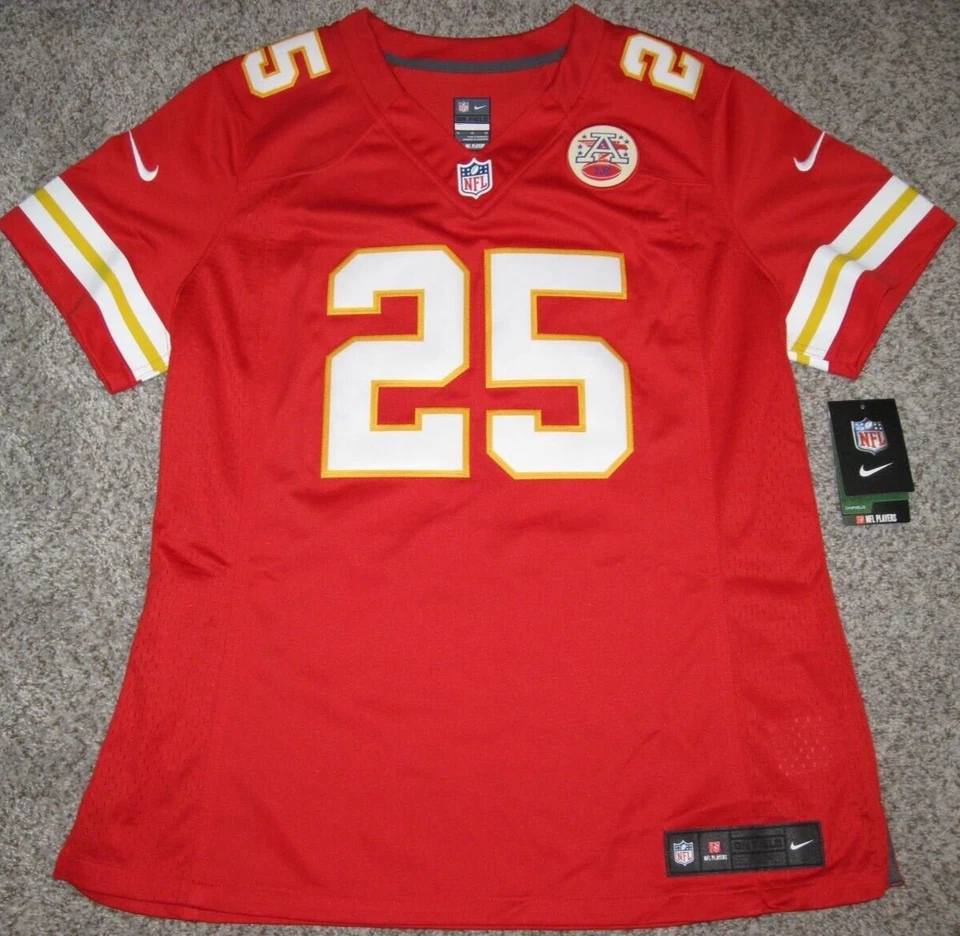 Camiseta deportiva Nike Limited roja para mujer Jamaal Charles Kansas City Chiefs Foto 1 de 4