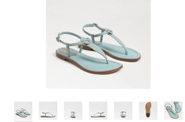 Sam Edelman Gigi Signet Ajustado Azul Tobillo Tira Sandalia Mujer Ee. Uu. Tallas - Imagen 1 de 1