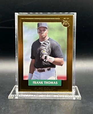 1992 Front Row 23k Pure Gold Dust Sampling Frank Thomas Chicago White Sox #2 HOF - Image 1 of 3