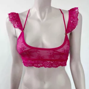 Damen-Bralette Honeydew Small Hot Pink Spitze neu mit Etikett magenta - Bild 1 von 7