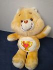 VINTAGE 1985 CARE BEARS 13” CHAMP BEAR TROPHY HEART PLUSH KENNER - 