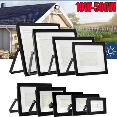 LTPAG 10W-500W Watt Led Flood Light Outdoor Security Garden Yard Spotlight Lamp IP66