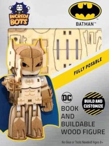 INCREDIBUILDS - Batman Fully Posable - Book and Wooden Model NEW *FREE P&P* - Imagen 1 de 1