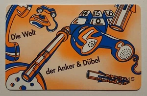 Telefonkarte Telefonwertkarte Sammelkarte 12 DM Die Welt der Anker & Dübel Upat - Bild 1 von 2
