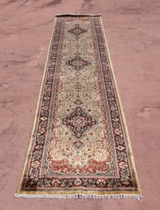 2'6" x 12'0" ft. Jammu Kashmir Hand Knotted Vegetable Dye Traditional Runner - Picture 1 of 6
