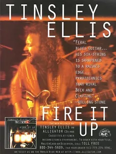 Tinsley Ellis Fire It Up 1997 pubblicità promozionale 8x11 mini poster - Foto 1 di 1