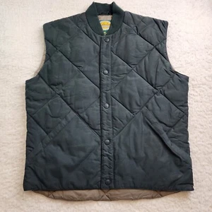 Cabela's Outdoor Gear Quilted Puffer Vest Mens M Reg Pockets Snap Up Outdoor - Picture 1 of 9