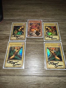 Yu-Gi-Oh! Exodia The Forbidden One - LOB SET - SIGNED BY VOICE ACTOR DAN GREEN - Picture 1 of 1