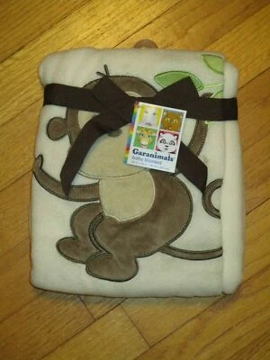 NWT Garanimals Monkey/Leaves fleece Baby Blanket/Lovey - Image 1 of 3