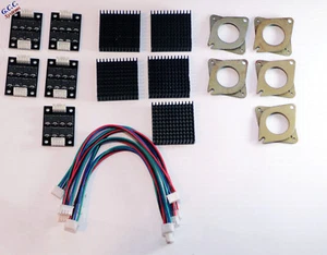 5x 3D Printer NEMA17 Stepper Motor Smoothers & Dampers With Heatsinks - Picture 1 of 1