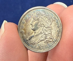 1833 10C Capped Bust Dime XF - Picture 1 of 5