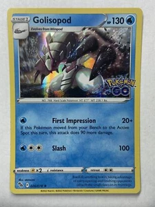 Pokémon TCG Golisopod 026/078 - Pokemon GO - Rare Holo - Picture 1 of 2