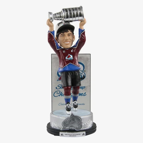 Joe Sakic Colorado Avalanche 1996 Stanley Cup Trophy Bobblehead Cover