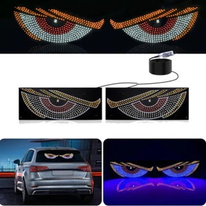 2x Lámpara Dinámica Ojo de Diablo para Coche Ventanas Ojos LED Decoración Ventana - Imagen 1 de 27