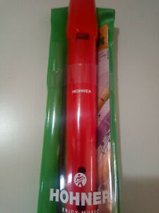 Flauto Dolce Hohner Melody 9508 Colore Rosso Custodia Detergente Documentazione