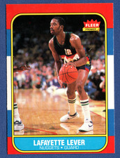 1986-87 Fleer Basketball Rookie Card #63 Lafayette "Fat" Lever RC NM-NMMT (OC)