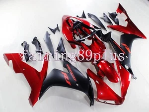 Candy Red Matte Black ABS Injection Fairing Kit Fit for YZF 2004-2006 R1 - Picture 1 of 7