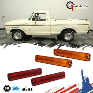4 luces marcadoras delanteras y traseras rojas ámbar para camioneta Ford Serie F 1973-1979 - Imagen 1 de 11