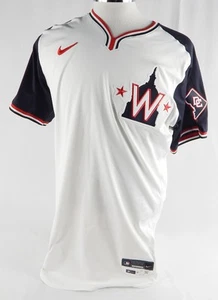 2024 Washington Nationals Dylan Floro #44 Game Issued P Used White Jersey DC A 5 - Picture 1 of 7