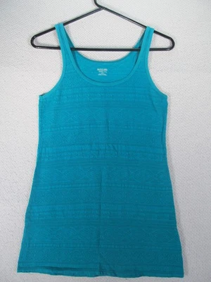 Camiseta sin mangas Mossimo para jóvenes niñas verde azulado mediana verano Foto 1 de 4