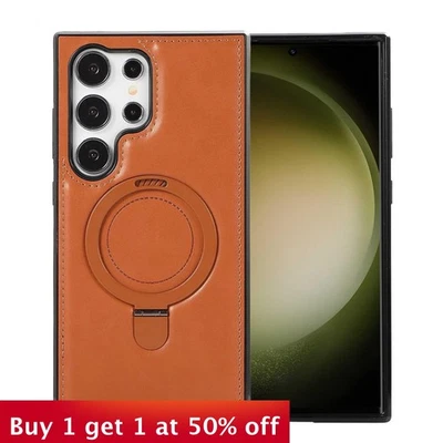 Funda tipo billetera de cuero para teléfono Samsung S25 Edge S25 Ultra S24 S23 S22 Plus Foto 1 de 4