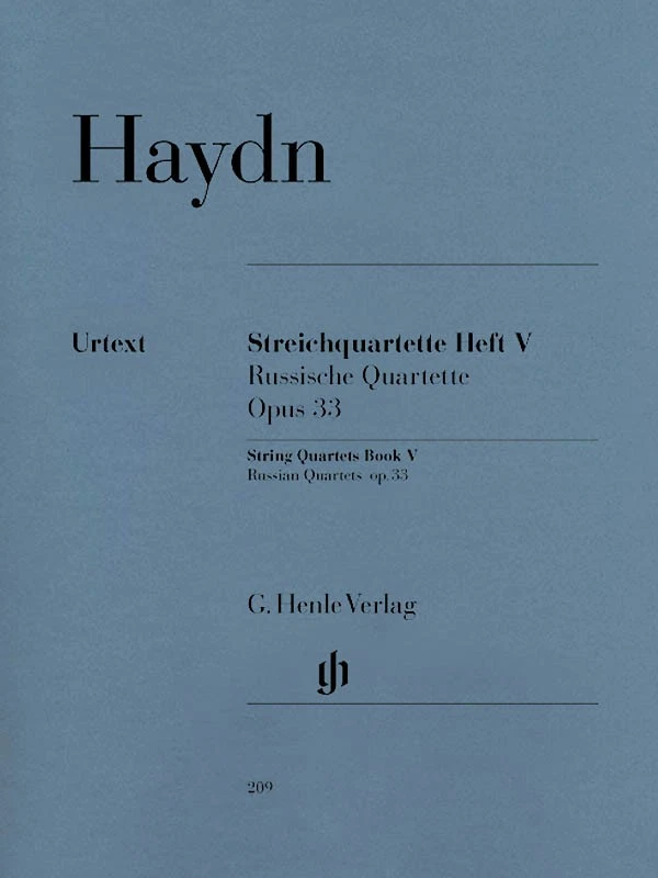 Haydn String Quartets Vol V Op 33 Henle Urtext Set of Parts Sheet Music Book - Image 1 of 1