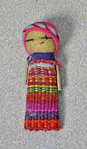 Bambola Guatemalteca Preoccupata - Foto 1 di 6