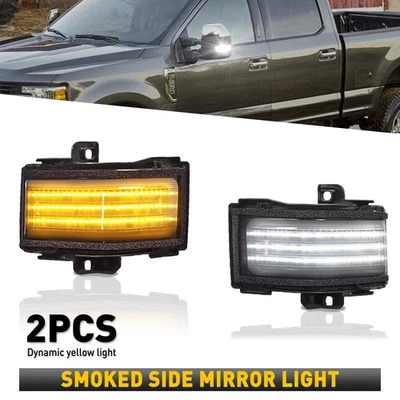 96 LEDs Side Flowing Mirror Puddle Light For F-Series Ford SD F-250 F-350 F-450 - Image 1 of 4