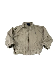 Polo Ralph Lauren Jacke Khaki Bi-Swing Bomber Ungefüttert Harrington Kinder 2T - Bild 1 von 8