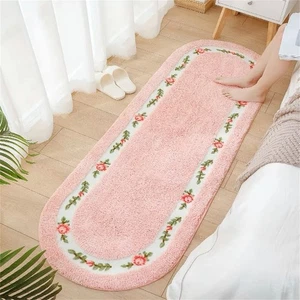 Rose Flower Area Rugs for Living Room Bedroom Non Slip Door Mat Ultra Soft Wa... - Foto 1 di 7
