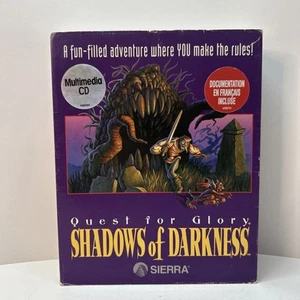 QUEST FOR GLORY IV 4 SHADOWS OF DARKNESS BIG BOX CD-ROM - CIB- French Manuals - Bild 1 von 13
