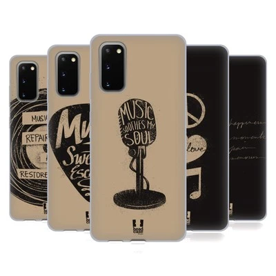 HEAD CASE DESIGNS POWER OF MUSIC SOFT GEL CASE FOR SAMSUNG PHONES 1 - Image 1 of 4